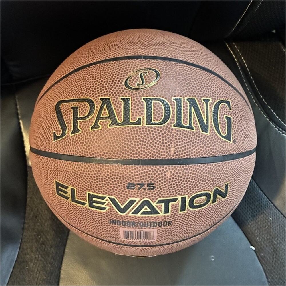 Spalding Elevation Indoor/Outdoor Basketball Size 6 27.5 Brown Rubber